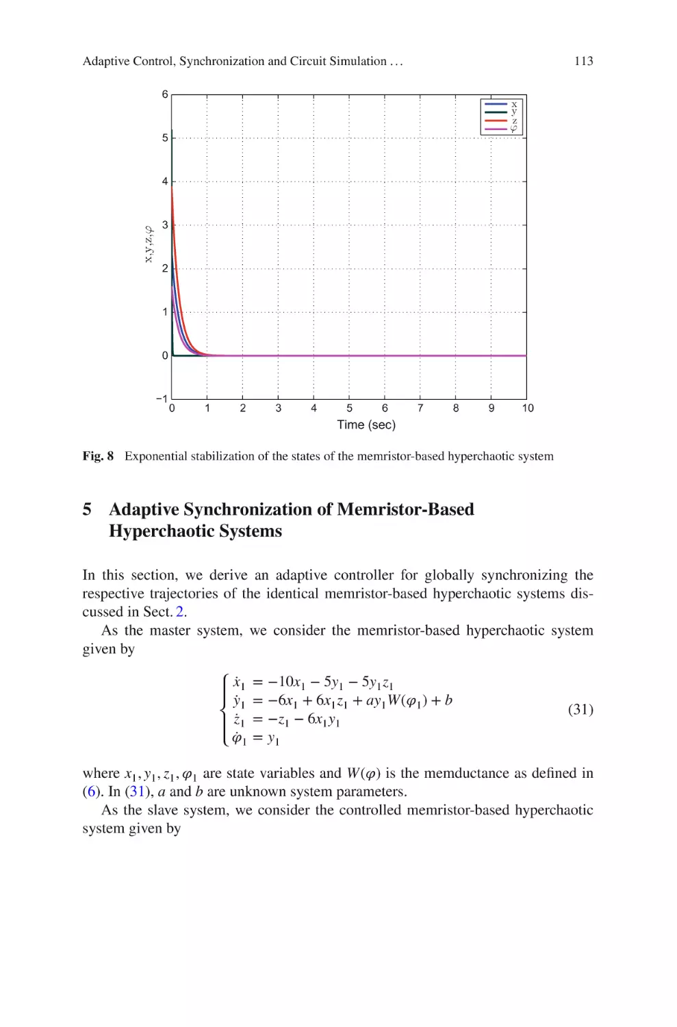 5 Adaptive Synchronization of Memristor-Based Hyperchaotic Systems