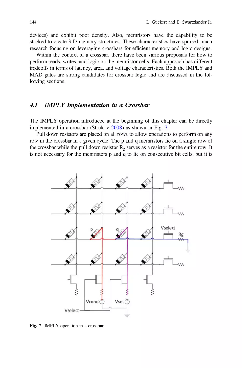 4.1 IMPLY Implementation in a Crossbar