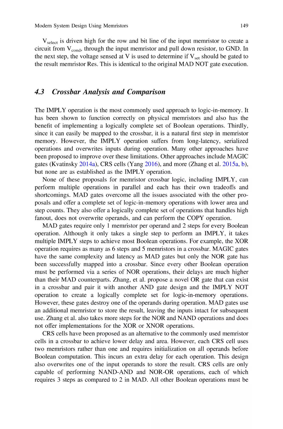 4.3 Crossbar Analysis and Comparison