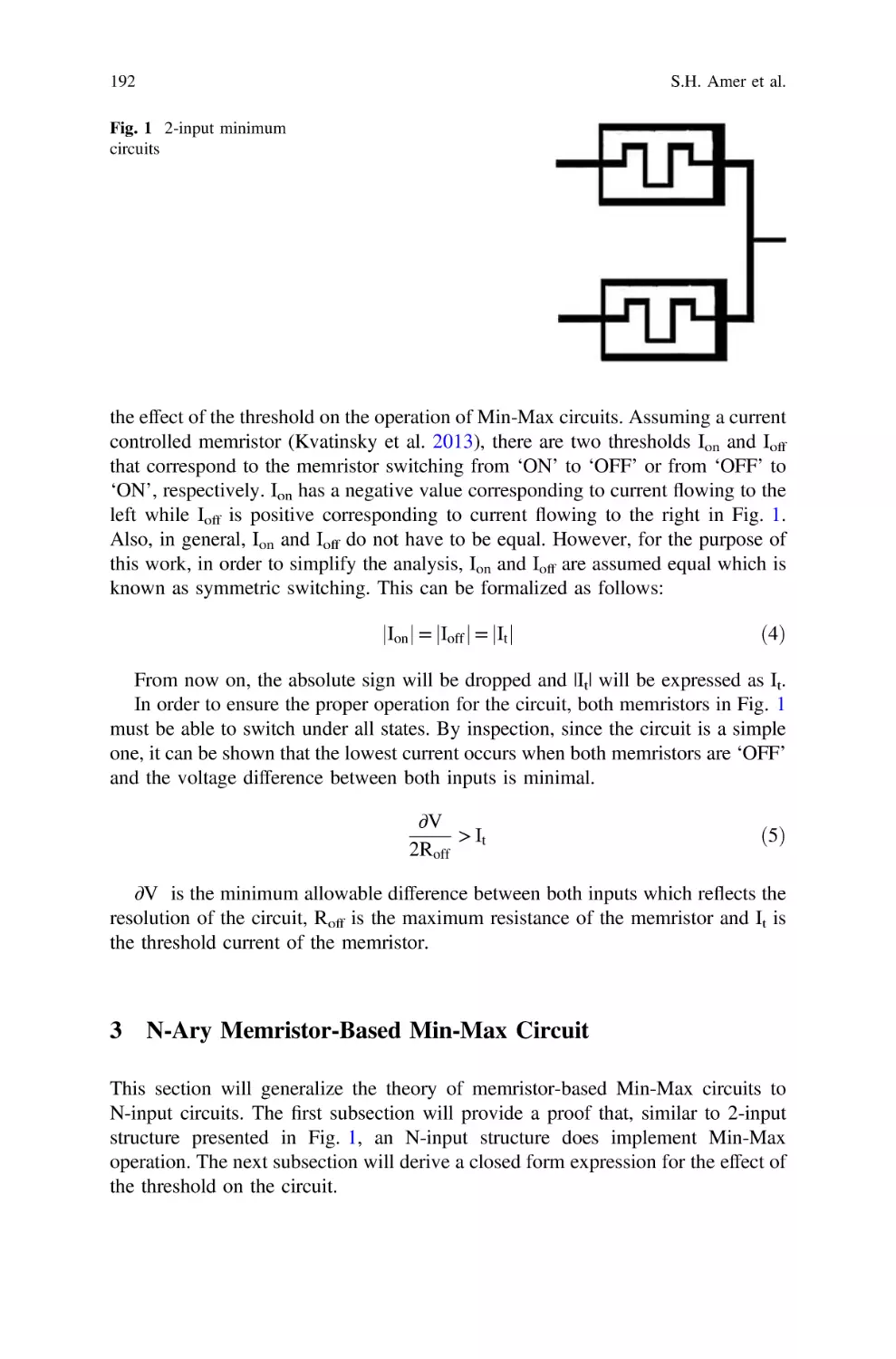 3 N-Ary Memristor-Based Min-Max Circuit