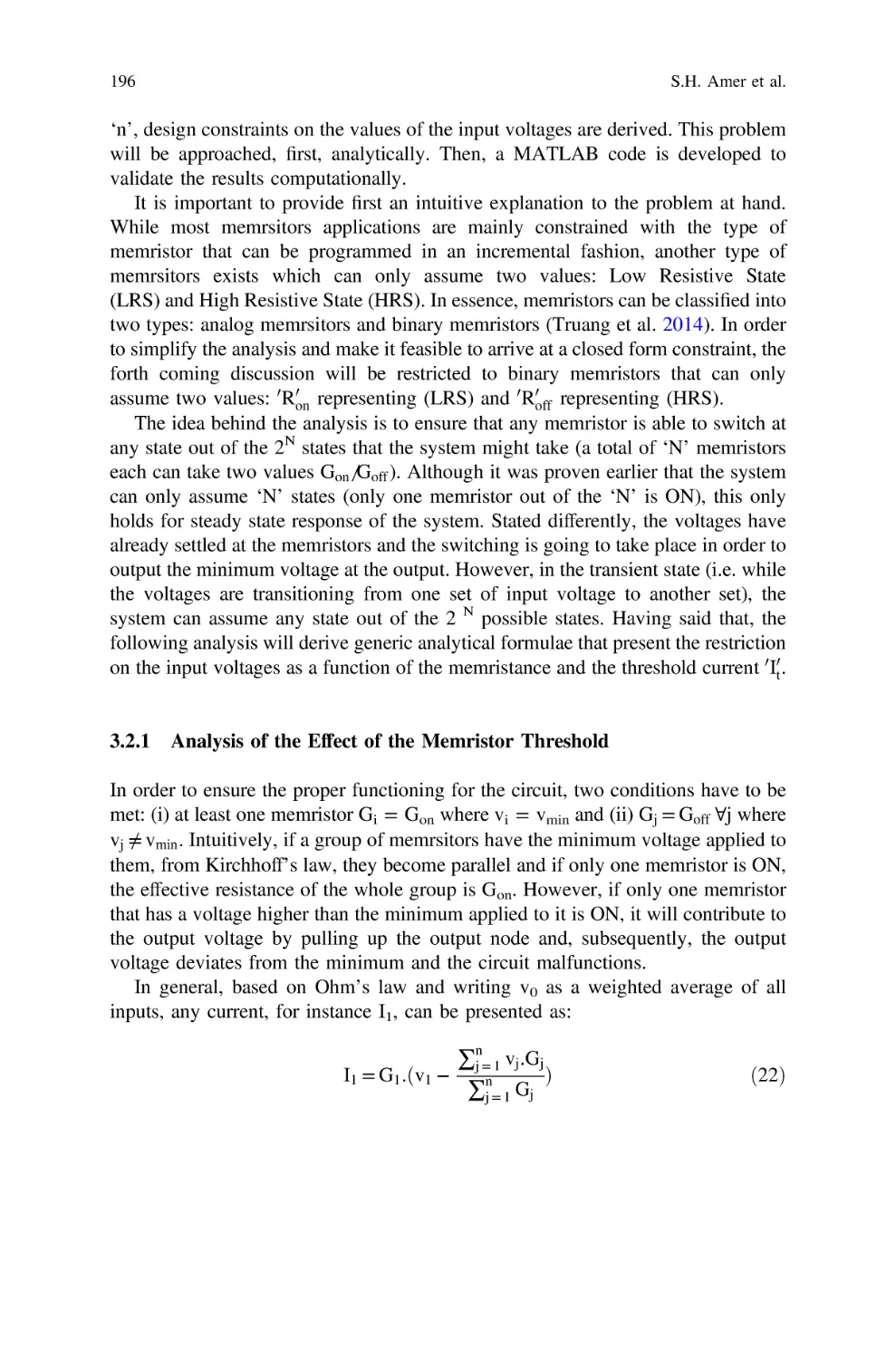 3.2.1 Analysis of the Effect of the Memristor Threshold