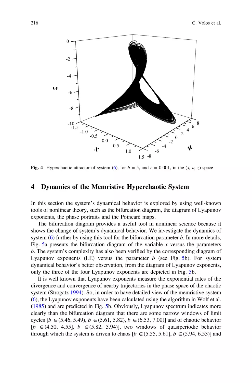 4 Dynamics of the Memristive Hyperchaotic System