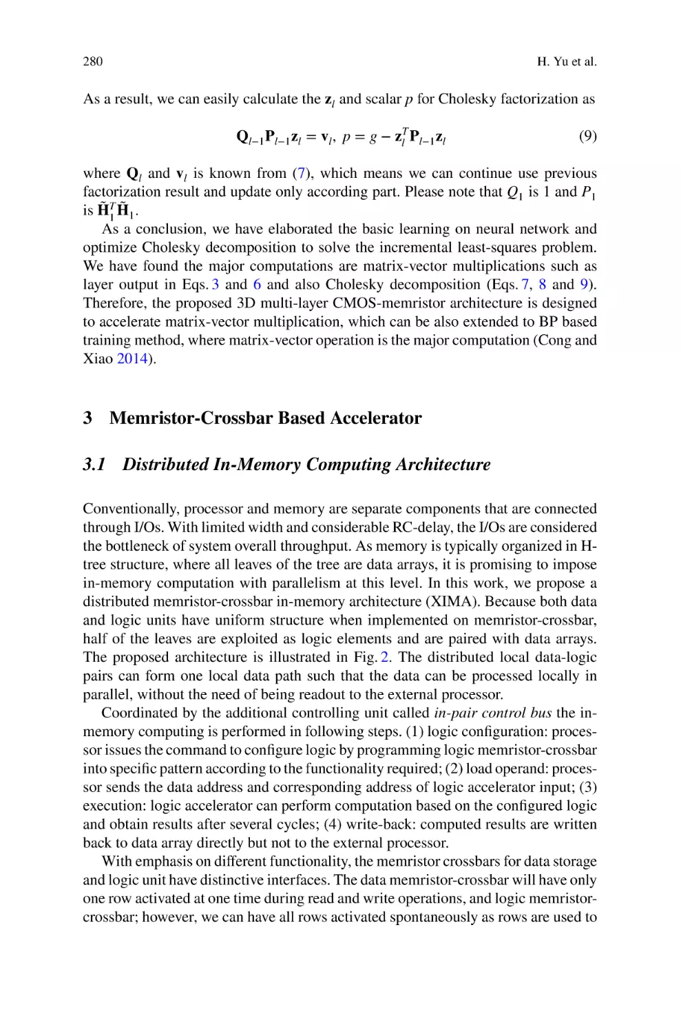 3 Memristor-Crossbar Based Accelerator
3.1 Distributed In-Memory Computing Architecture