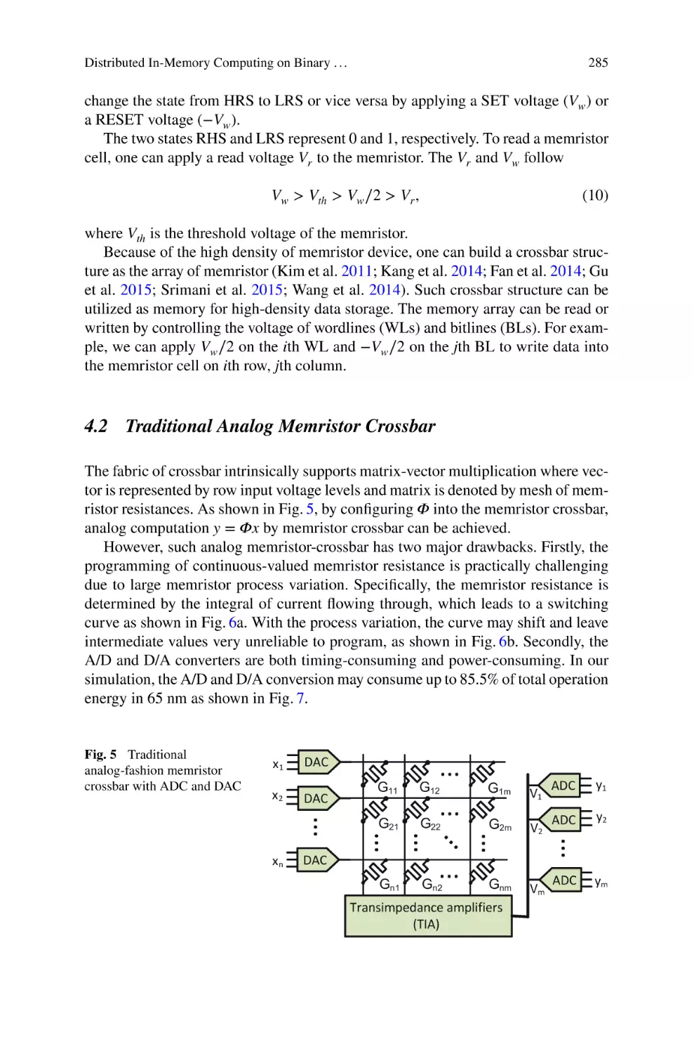 4.2 Traditional Analog Memristor Crossbar