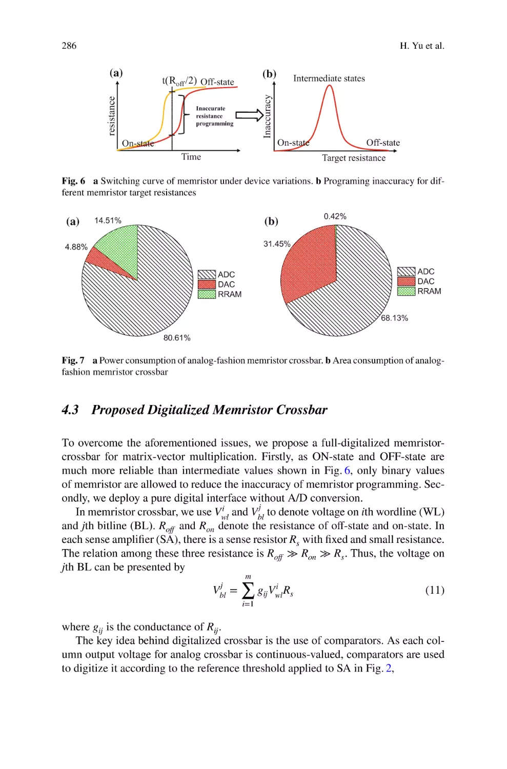 4.3 Proposed Digitalized Memristor Crossbar