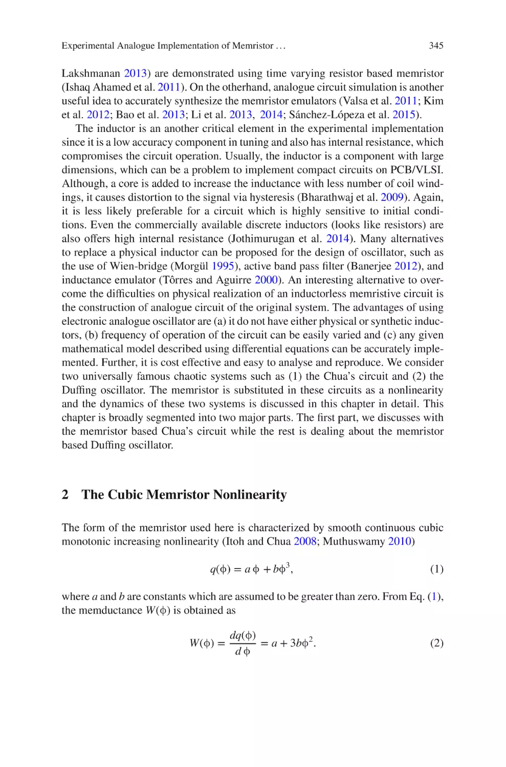 2 The Cubic Memristor Nonlinearity