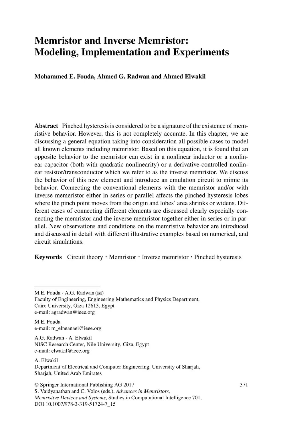 Memristor and Inverse Memristor