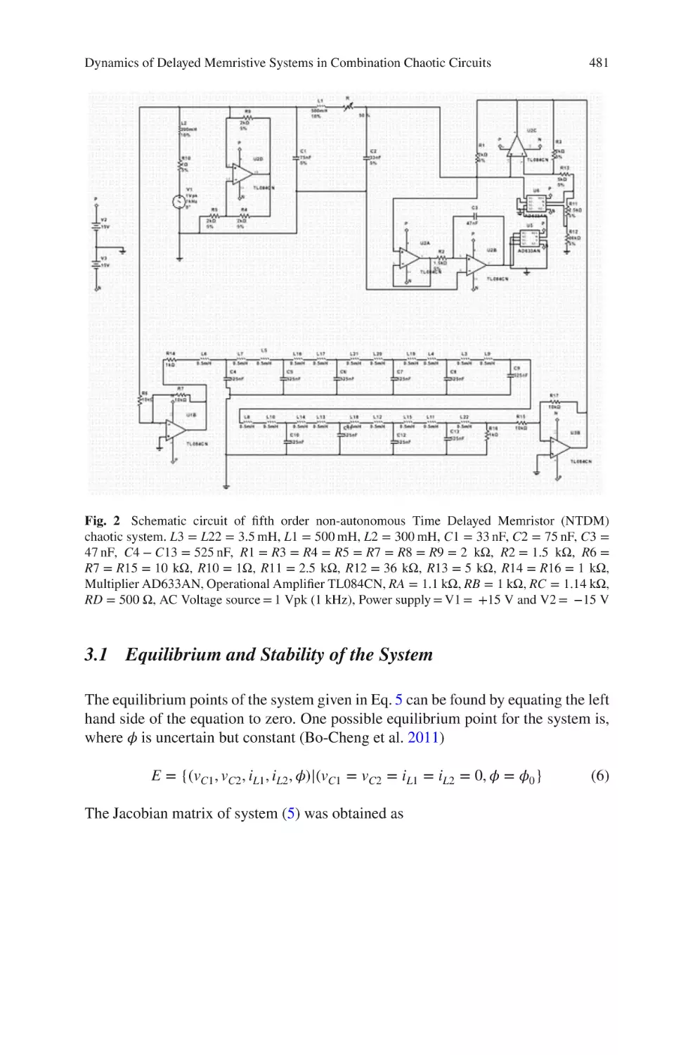 3.1 Equilibrium and Stability of the System