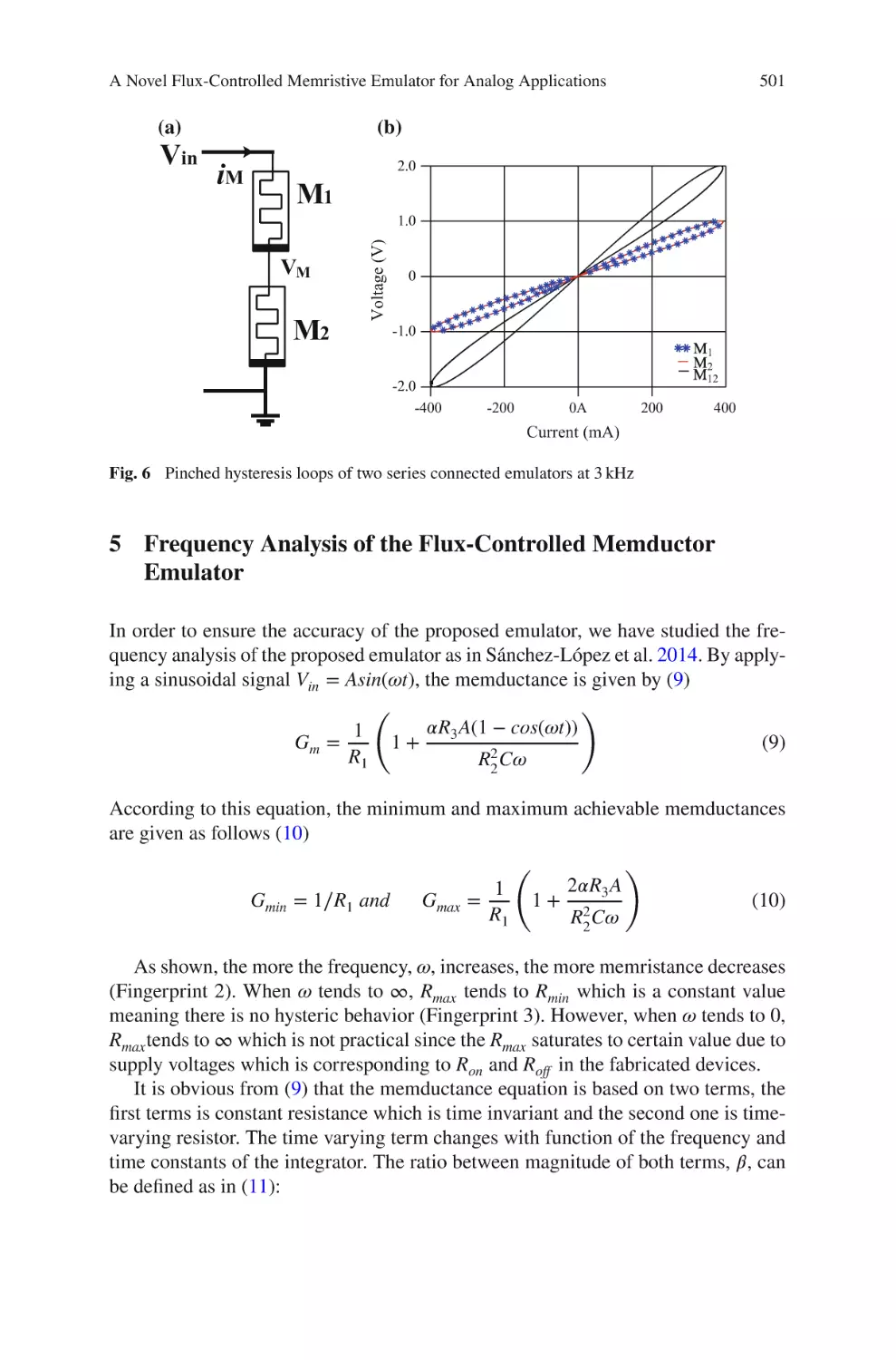 5 Frequency Analysis of the Flux-Controlled Memductor Emulator