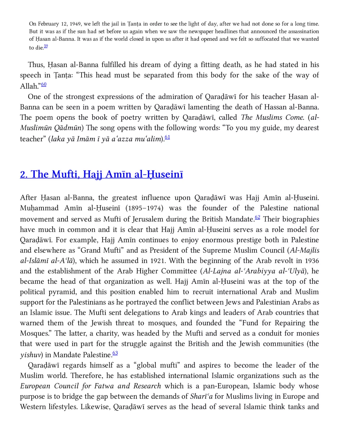 2. The Mufti, Hajj Amīn al-Ḥuseinī