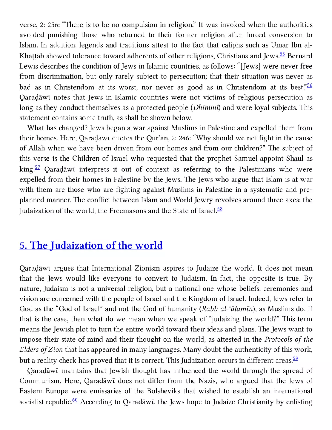 5. The Judaization of the world