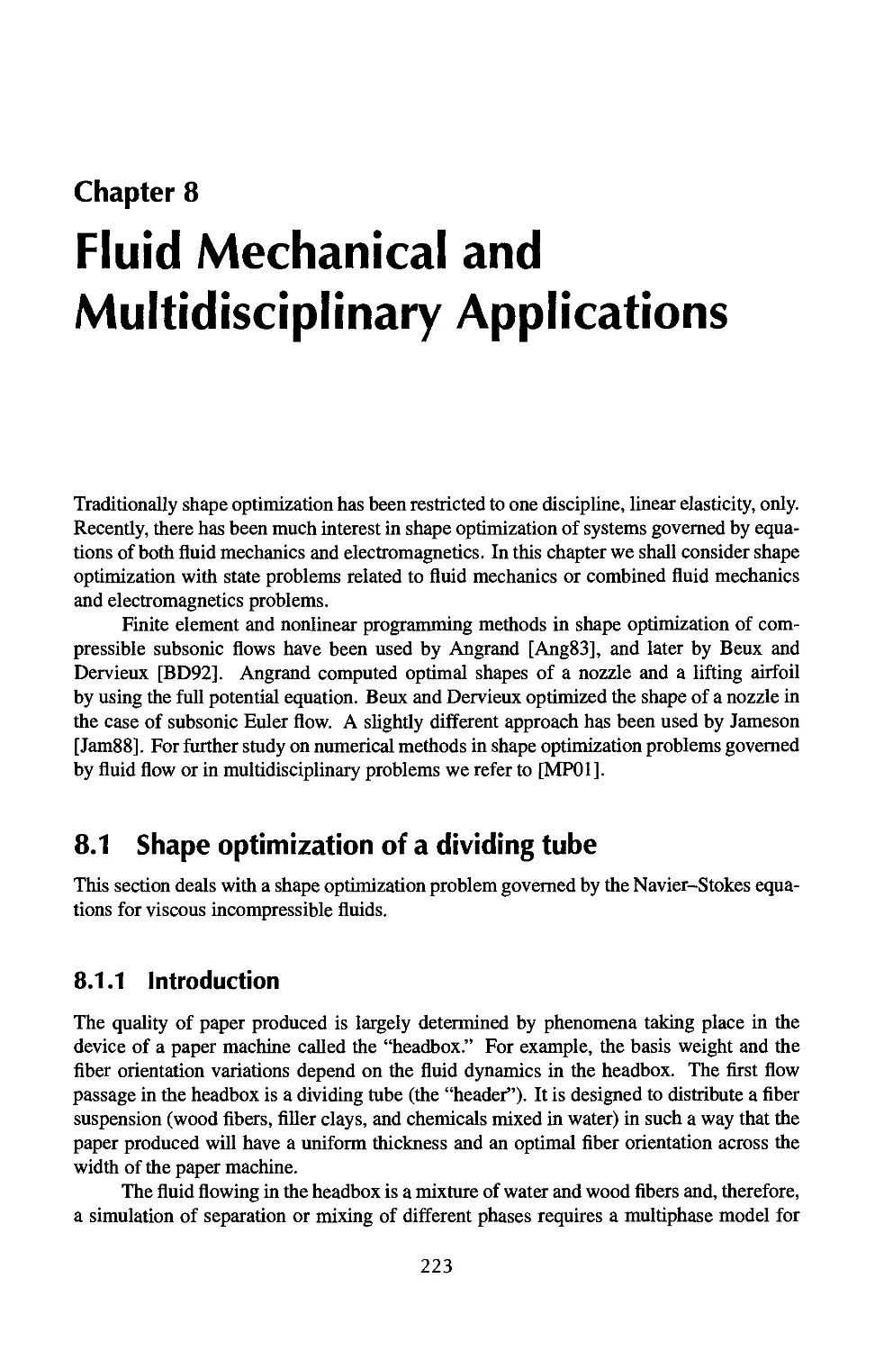 8 Fluid Mechanical and Multidisciplinary Applications