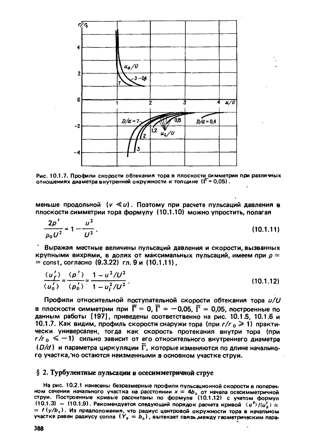 § 2. Турбулентные пульсации в осесимметричной струе