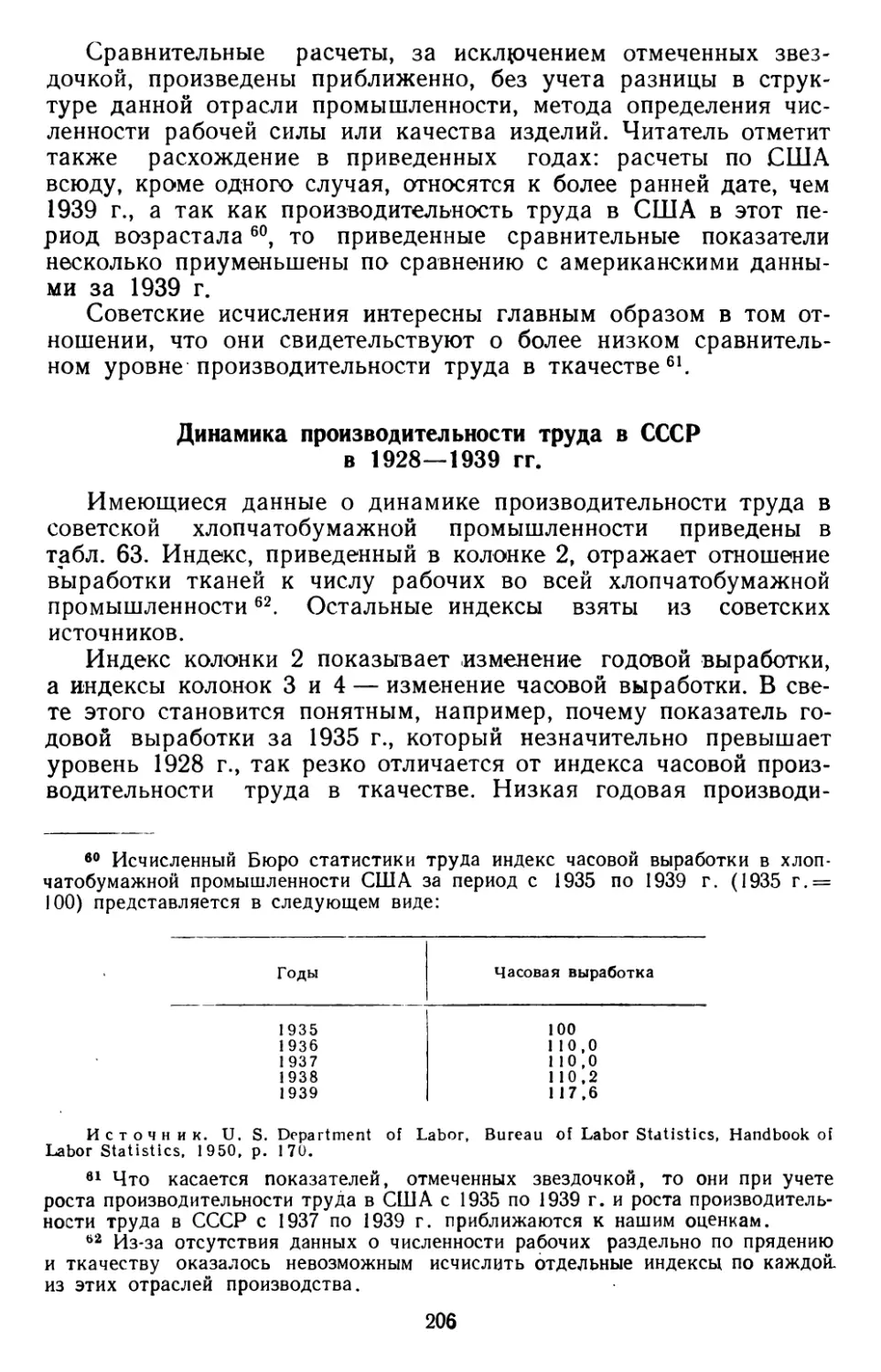 Динамика производительности труда в СССР в 1928—1939 гг