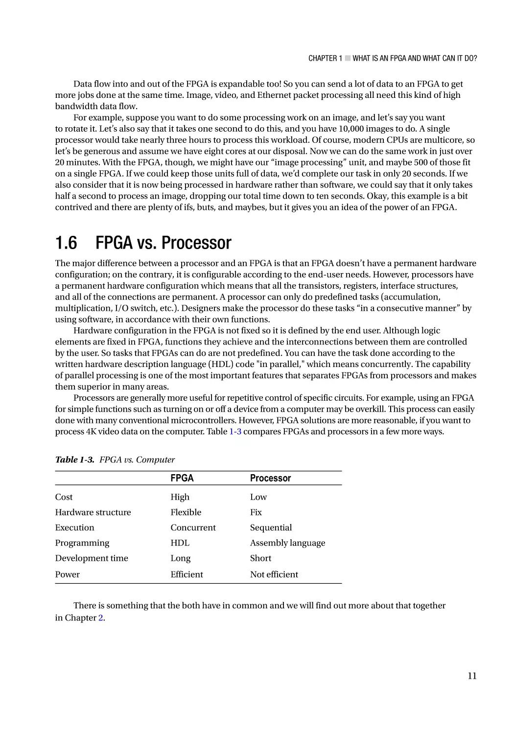 1.6 FPGA vs. Processor