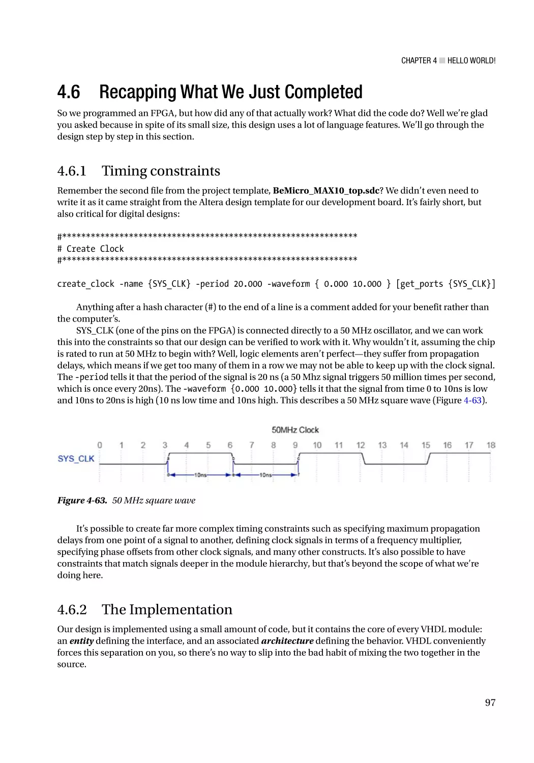 4.6 Recapping What We Just Completed
4.6.1 Timing constraints
4.6.2 The Implementation