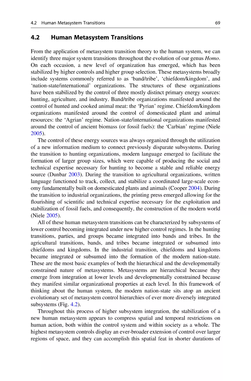 4.2 Human Metasystem Transitions