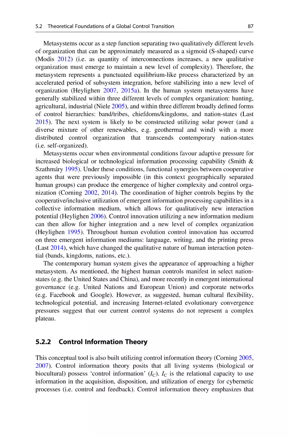 5.2.2 Control Information Theory