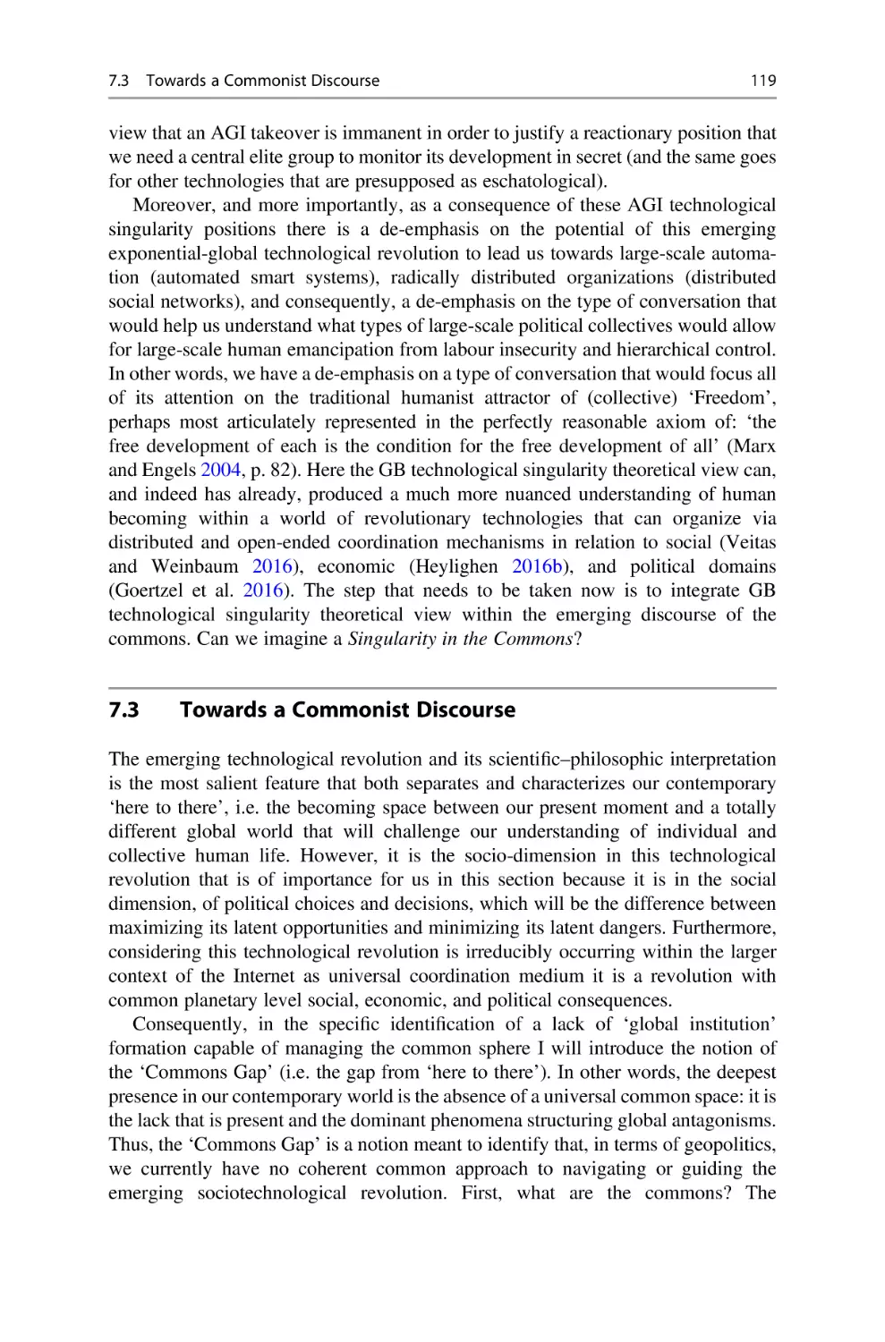 7.3 Towards a Commonist Discourse