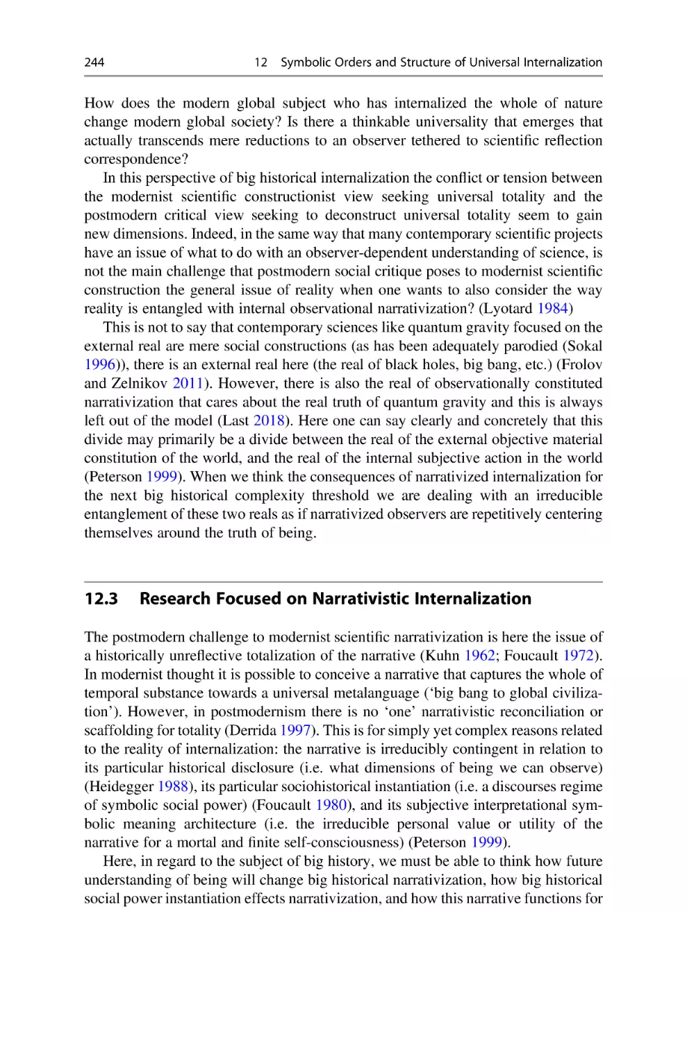 12.3 Research Focused on Narrativistic Internalization