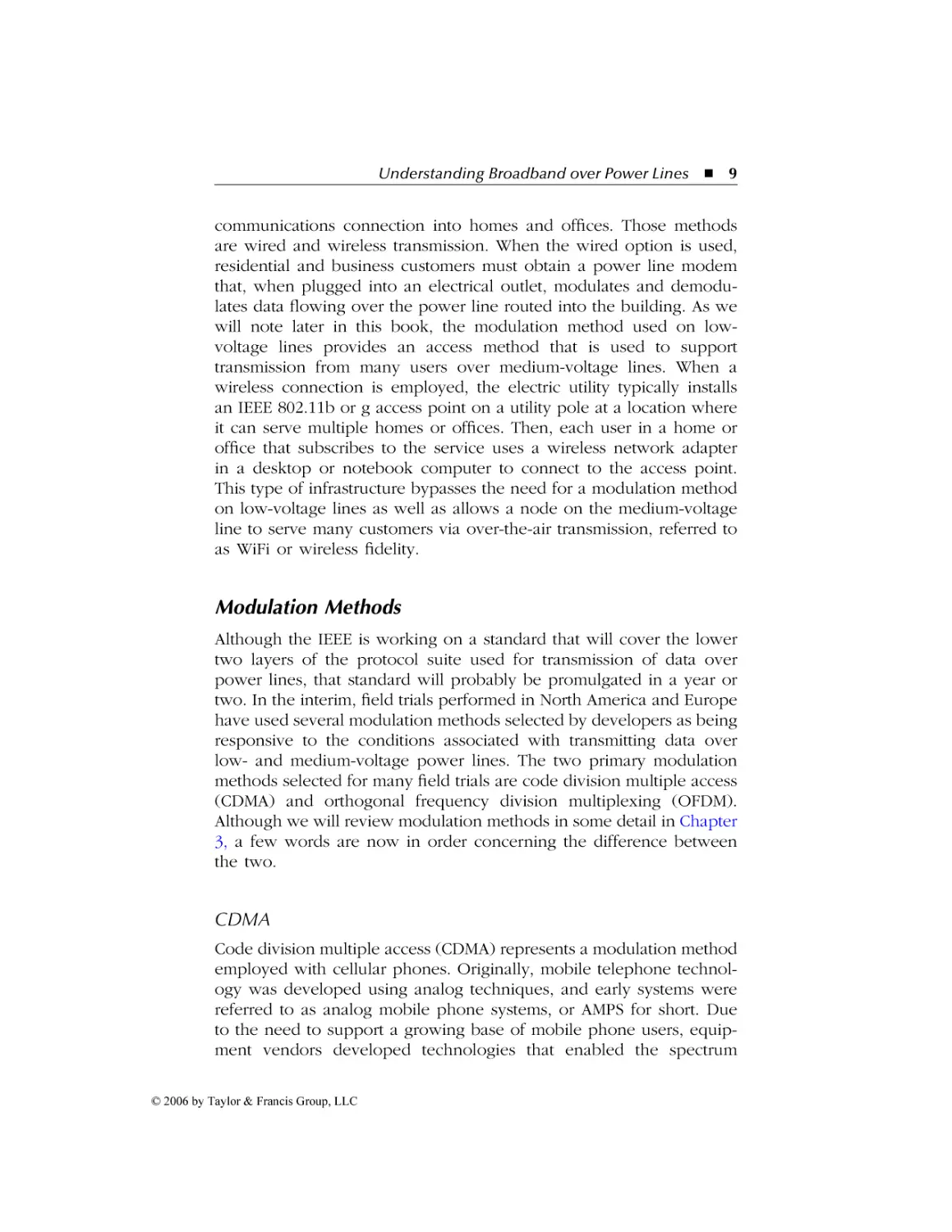 Modulation Methods
CDMA