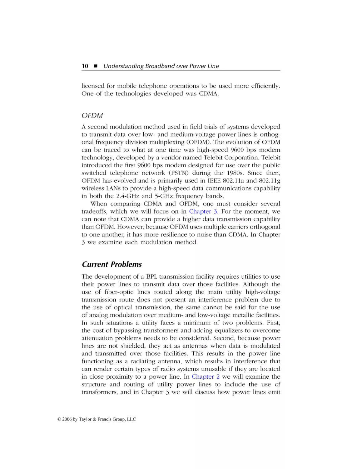 OFDM
Current Problems