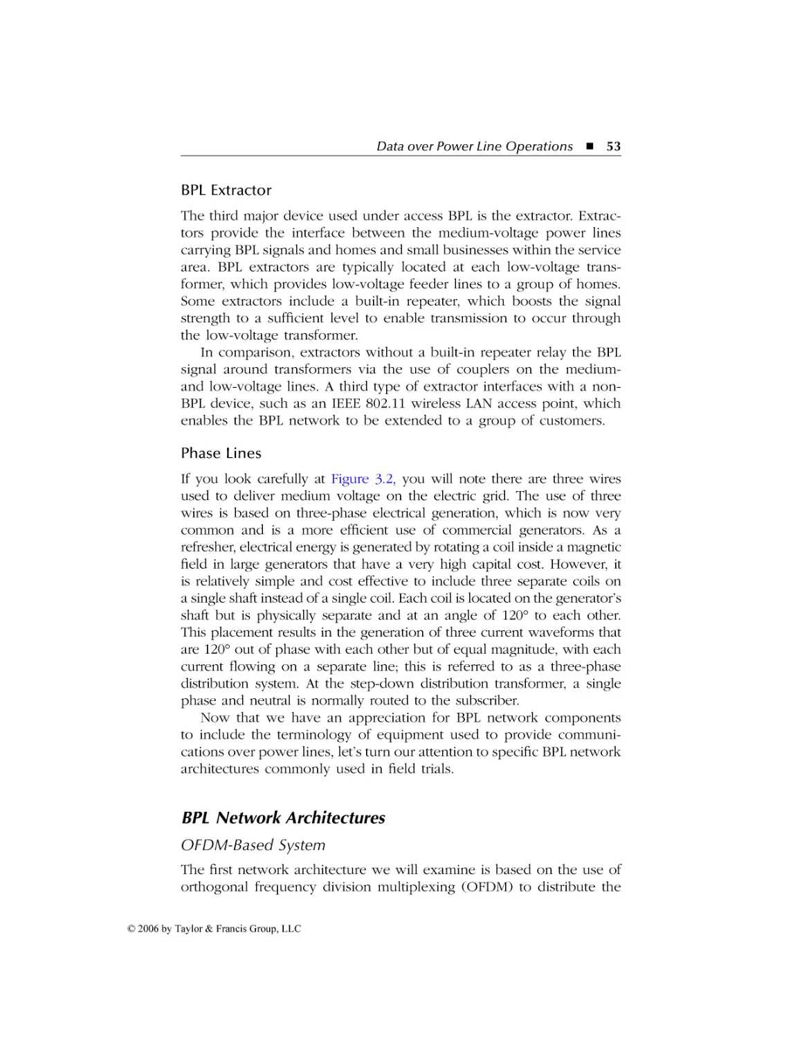 BPL Extractor
Phase Lines
BPL Network Architectures
OFDM- Based System