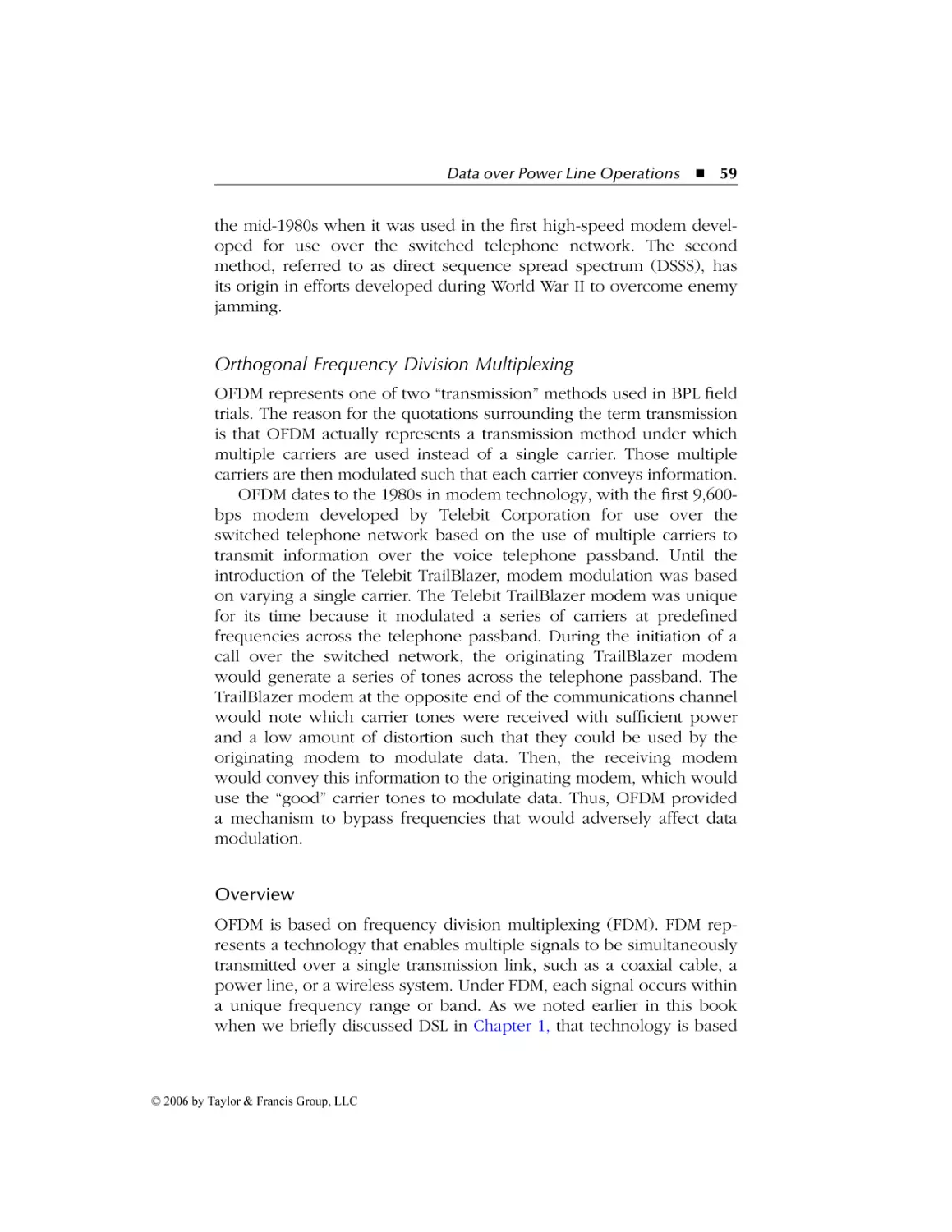 Orthogonal Frequency Division Multiplexing
Overview