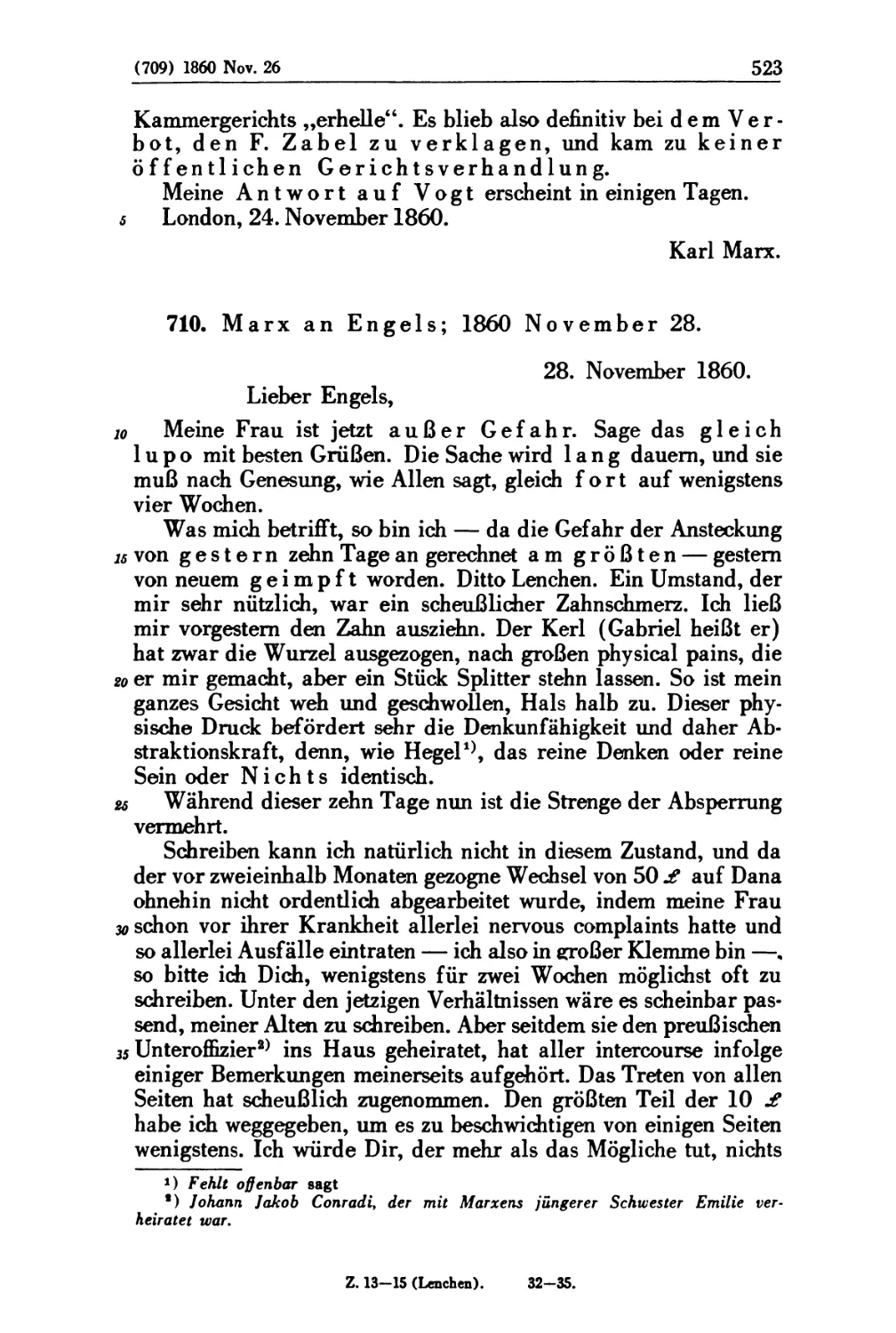 710. Marx an Engels; 1860 November 28