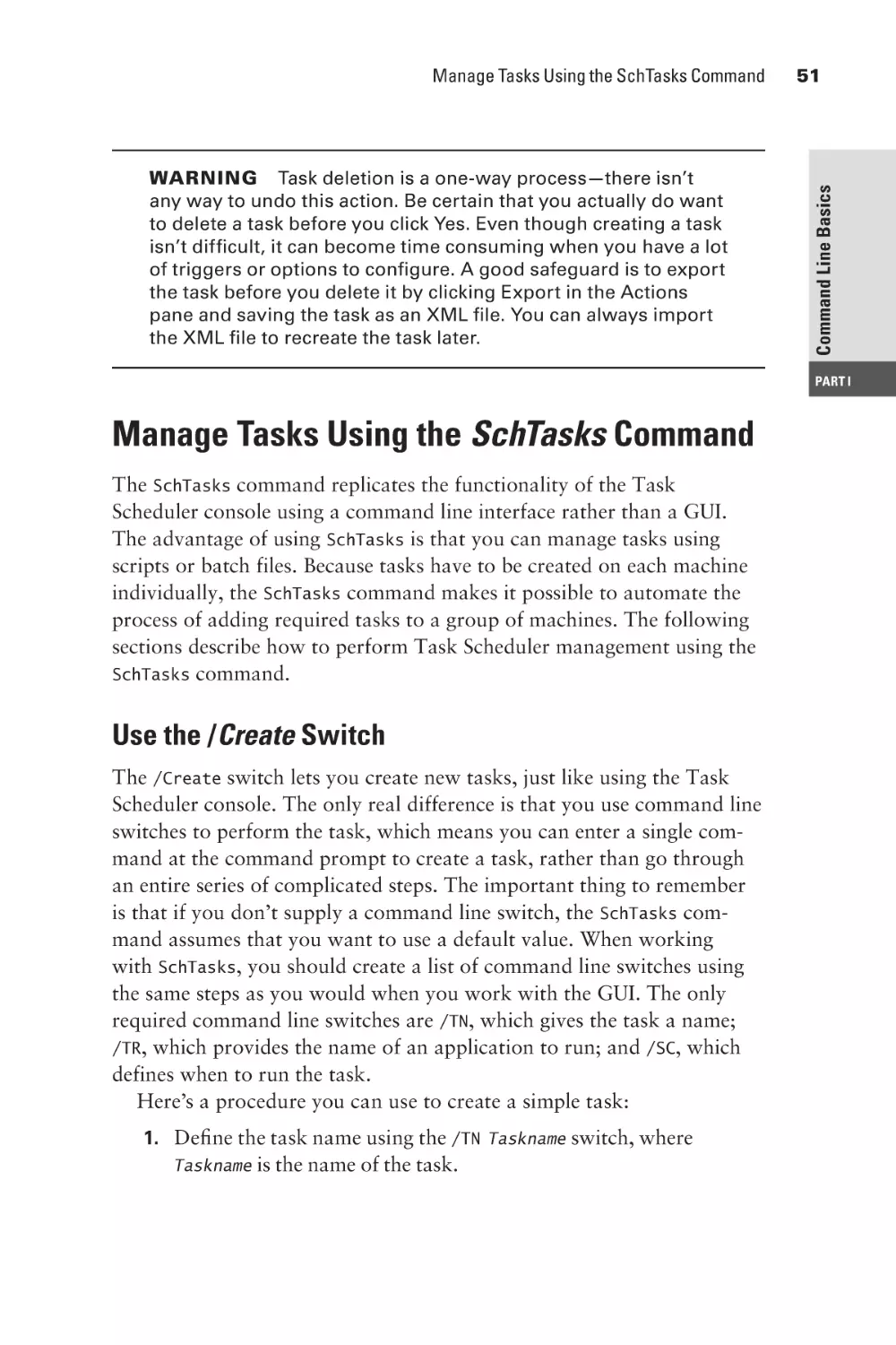 Manage Tasks Using the SchTasks Command