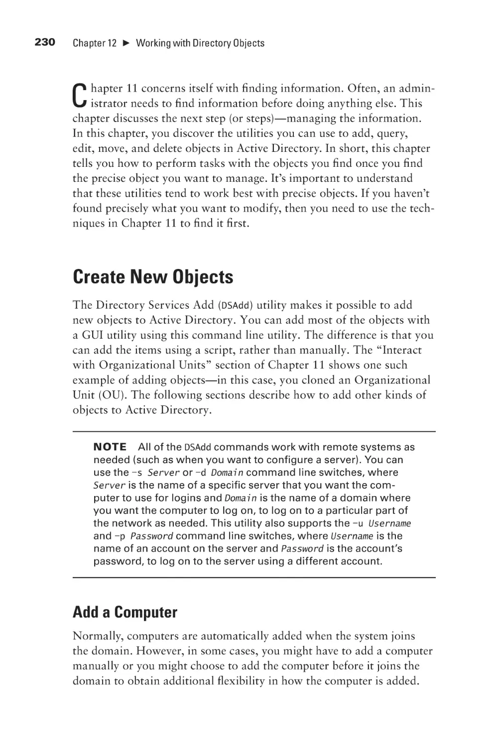 Create New Objects