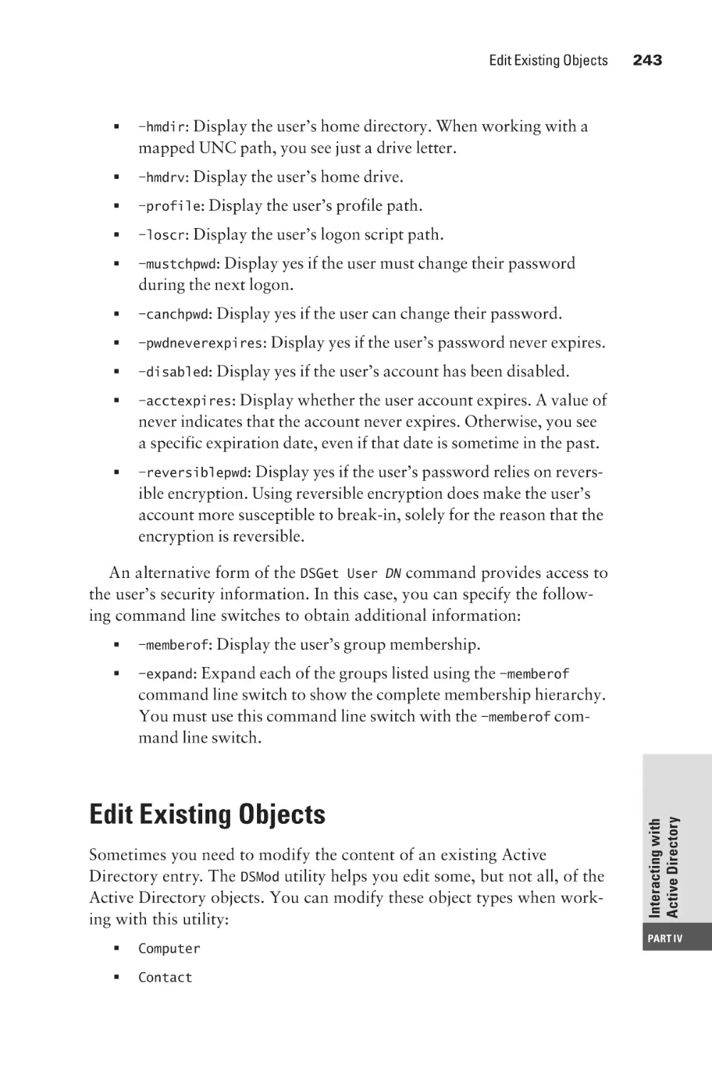 Edit Existing Objects
