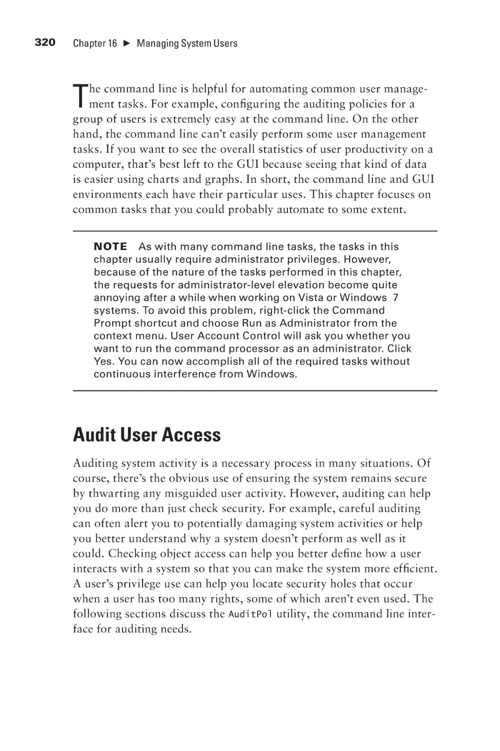 Audit User Access