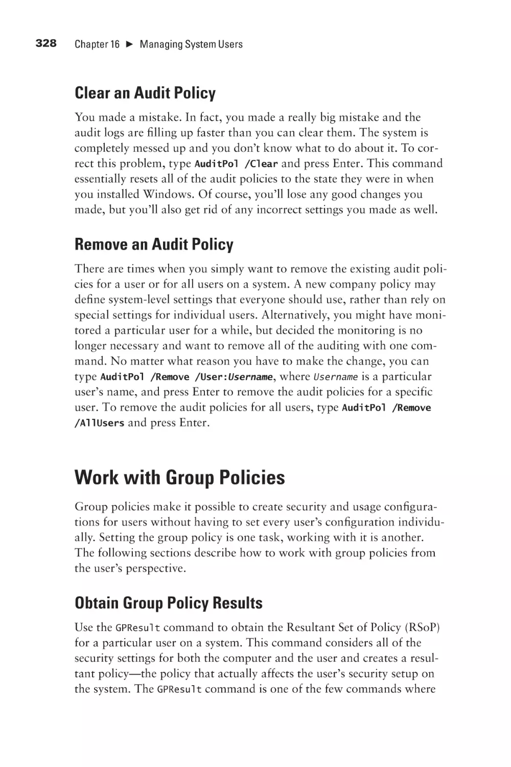 Work with Group Policies