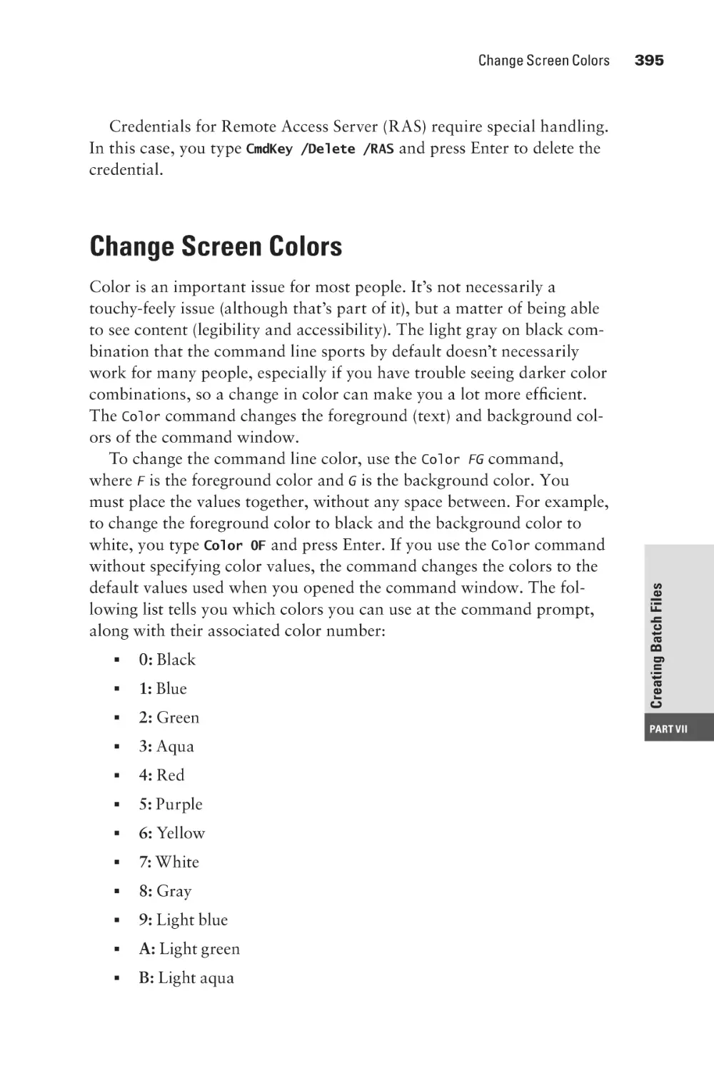 Change Screen Colors