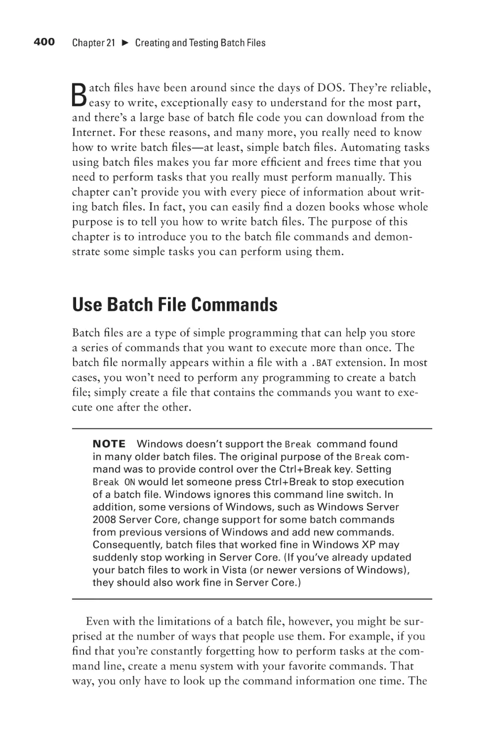 Use Batch File Commands