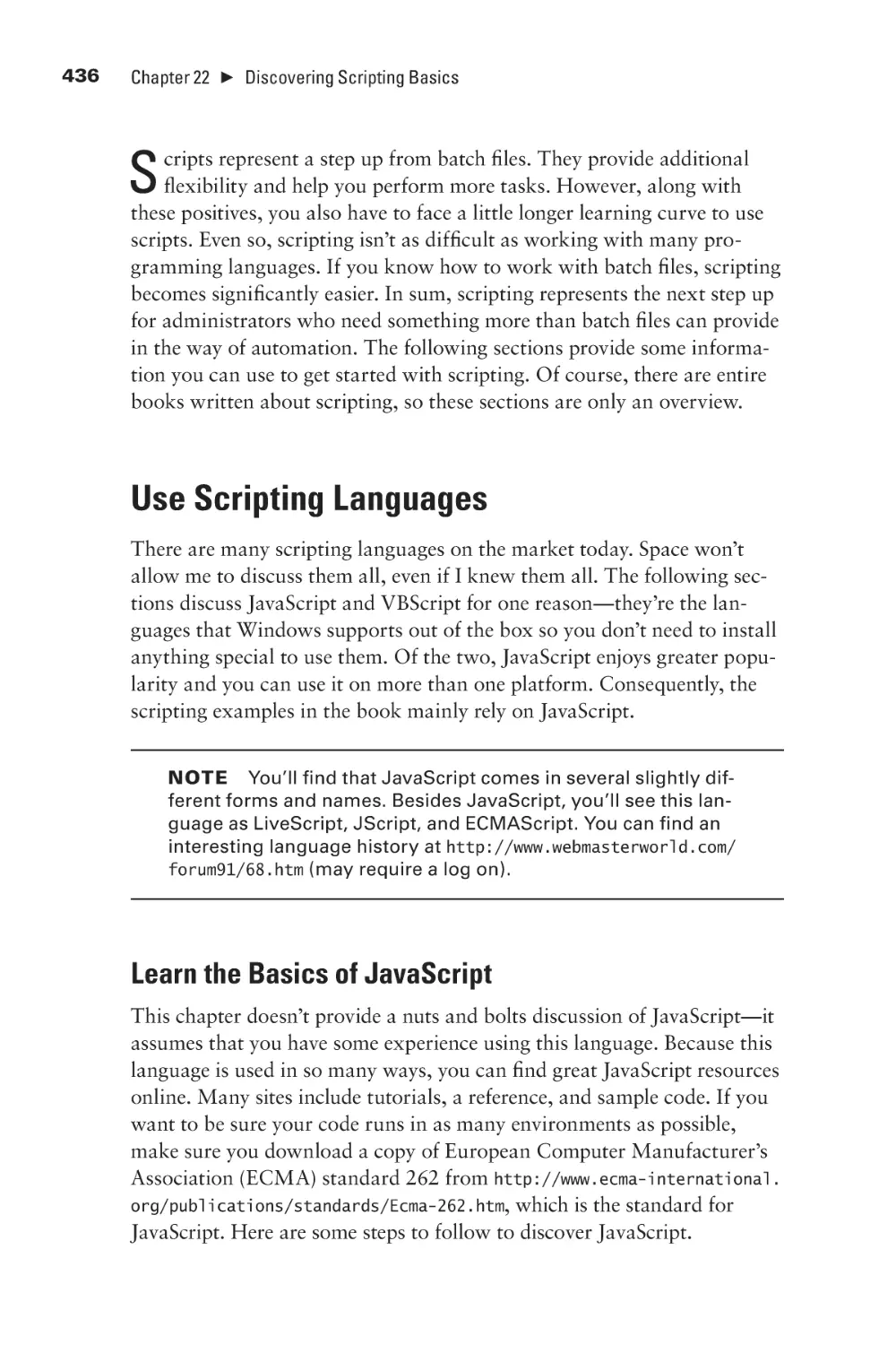 Use Scripting Languages