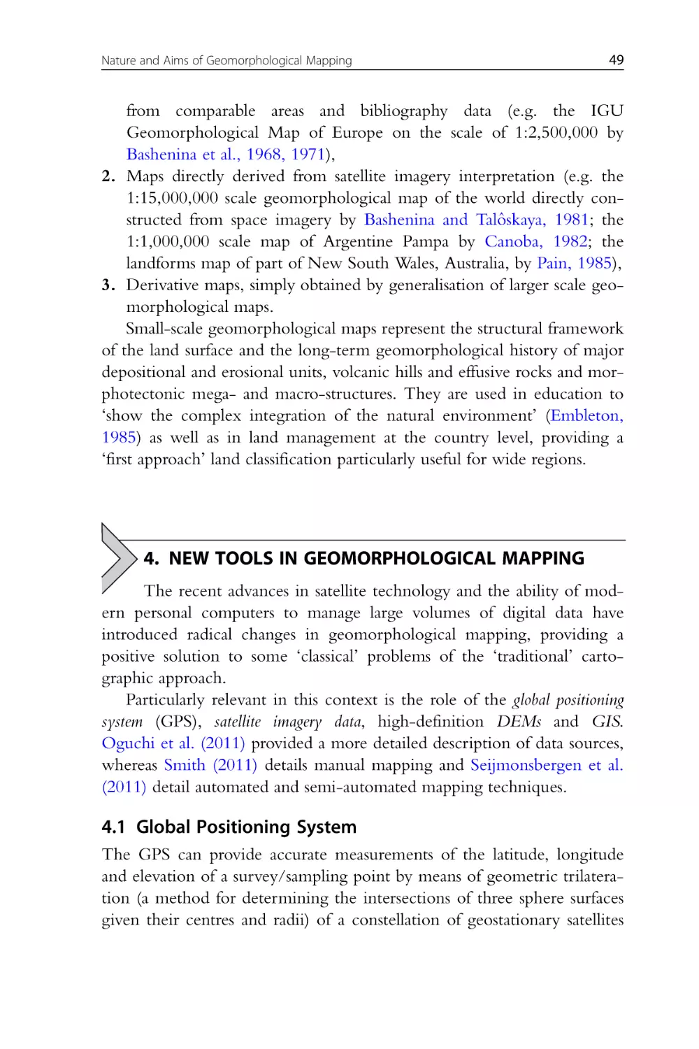 4. New Tools in Geomorphological Mapping
4.1 Global Positioning System