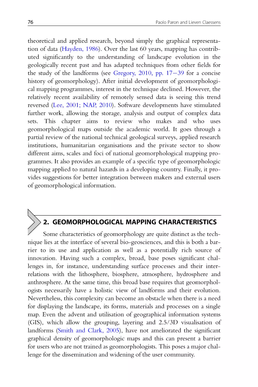 2. Geomorphological Mapping Characteristics