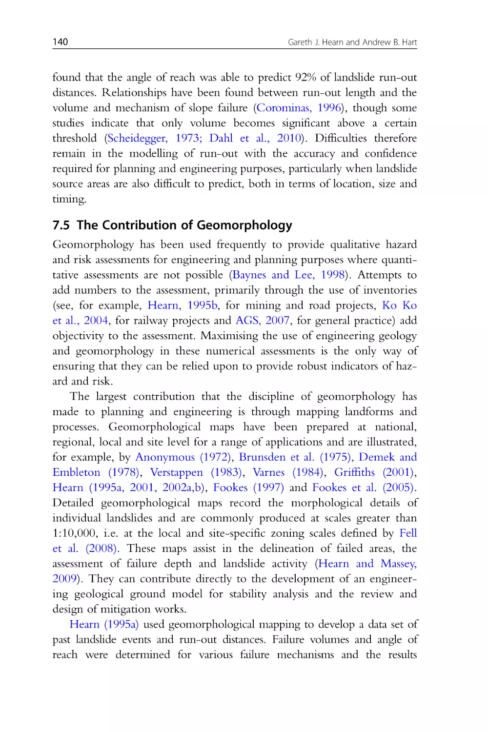 7.5 The Contribution of Geomorphology