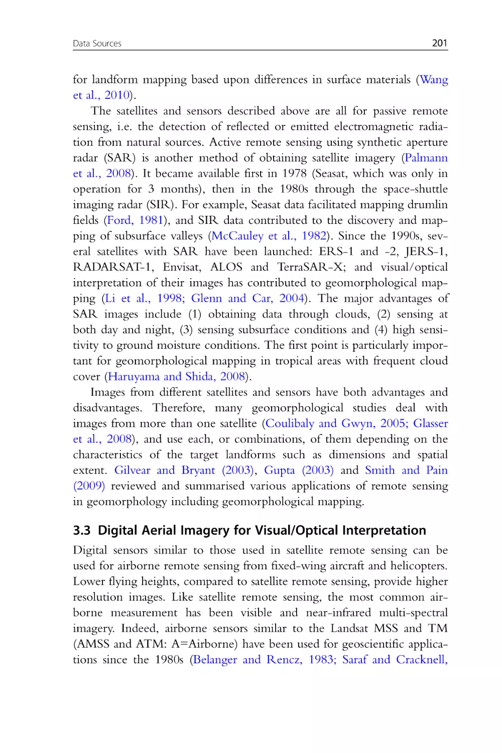 3.3 Digital Aerial Imagery for Visual/Optical Interpretation