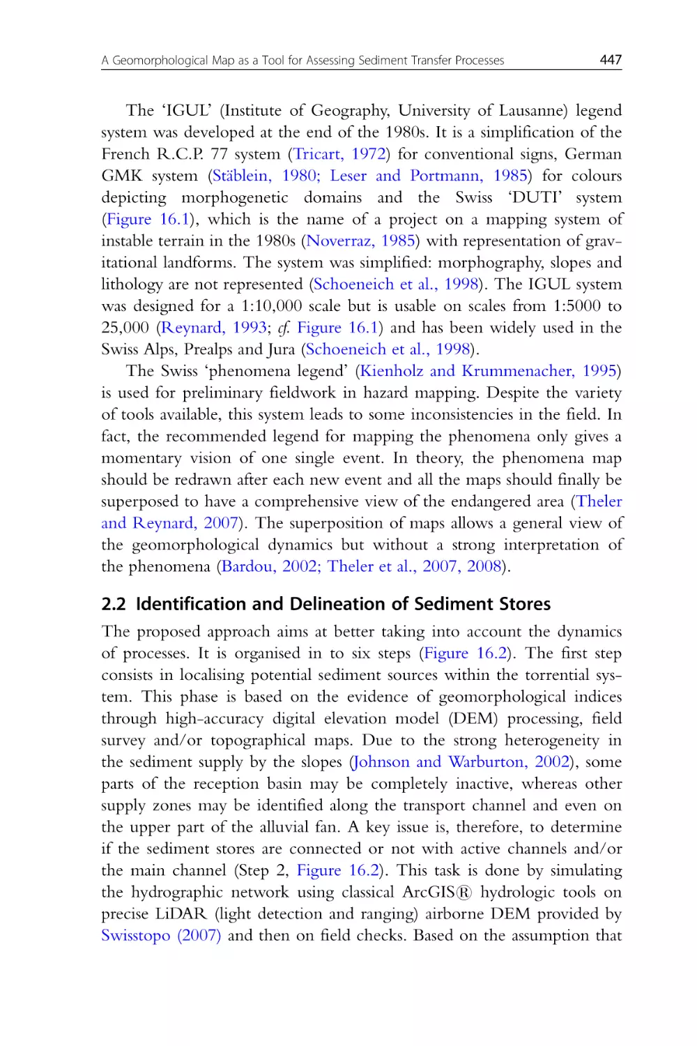 2.2 Identification and Delineation of Sediment Stores