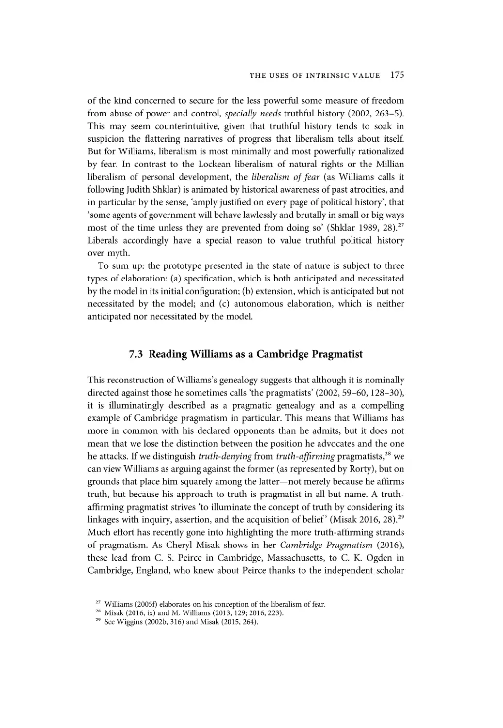 7.3 Reading Williams as a Cambridge Pragmatist