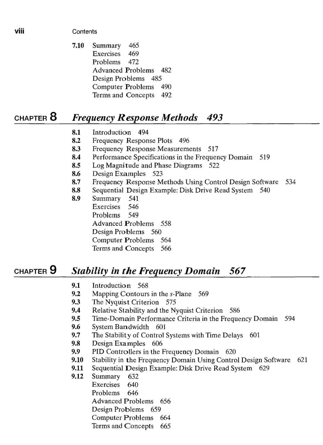 8 Frequency Response Methods
9 Stability in the Frequency Domain