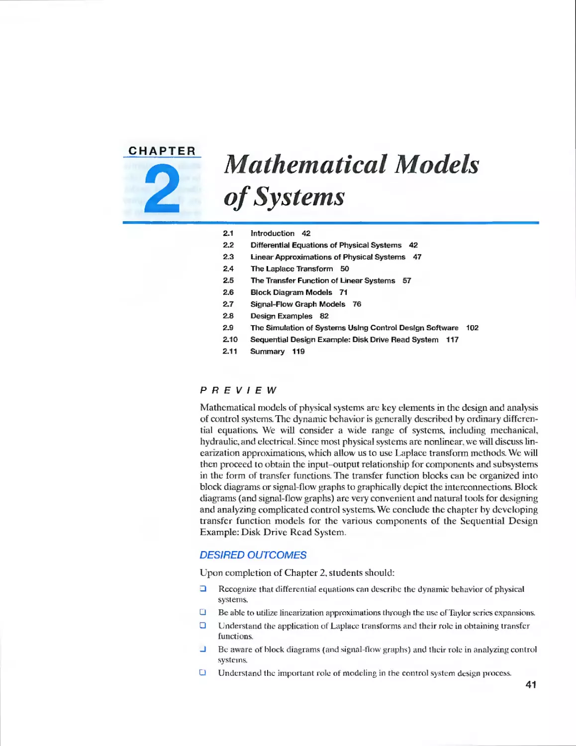 2 Mathematical Models of Systems