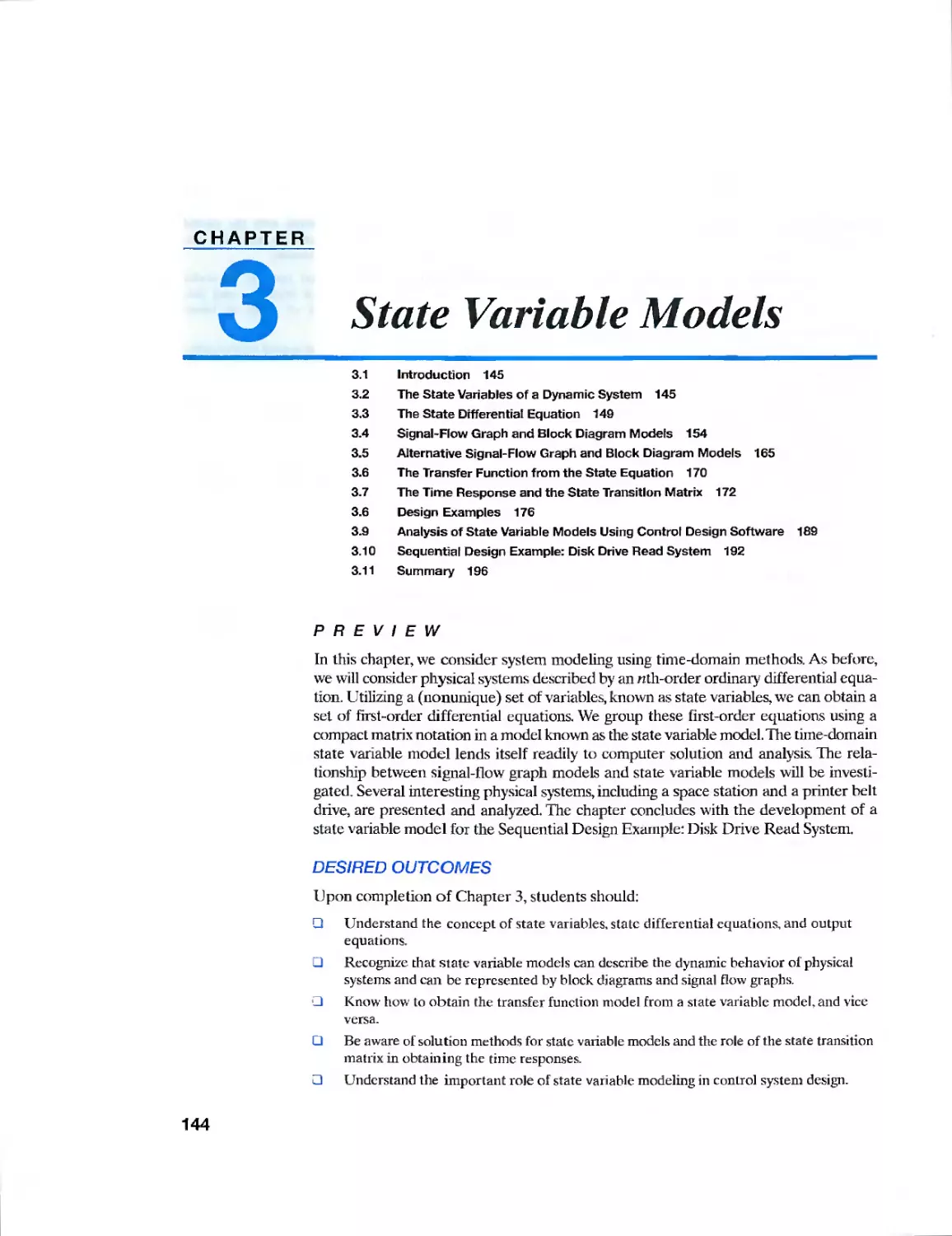 3 State Variable Models