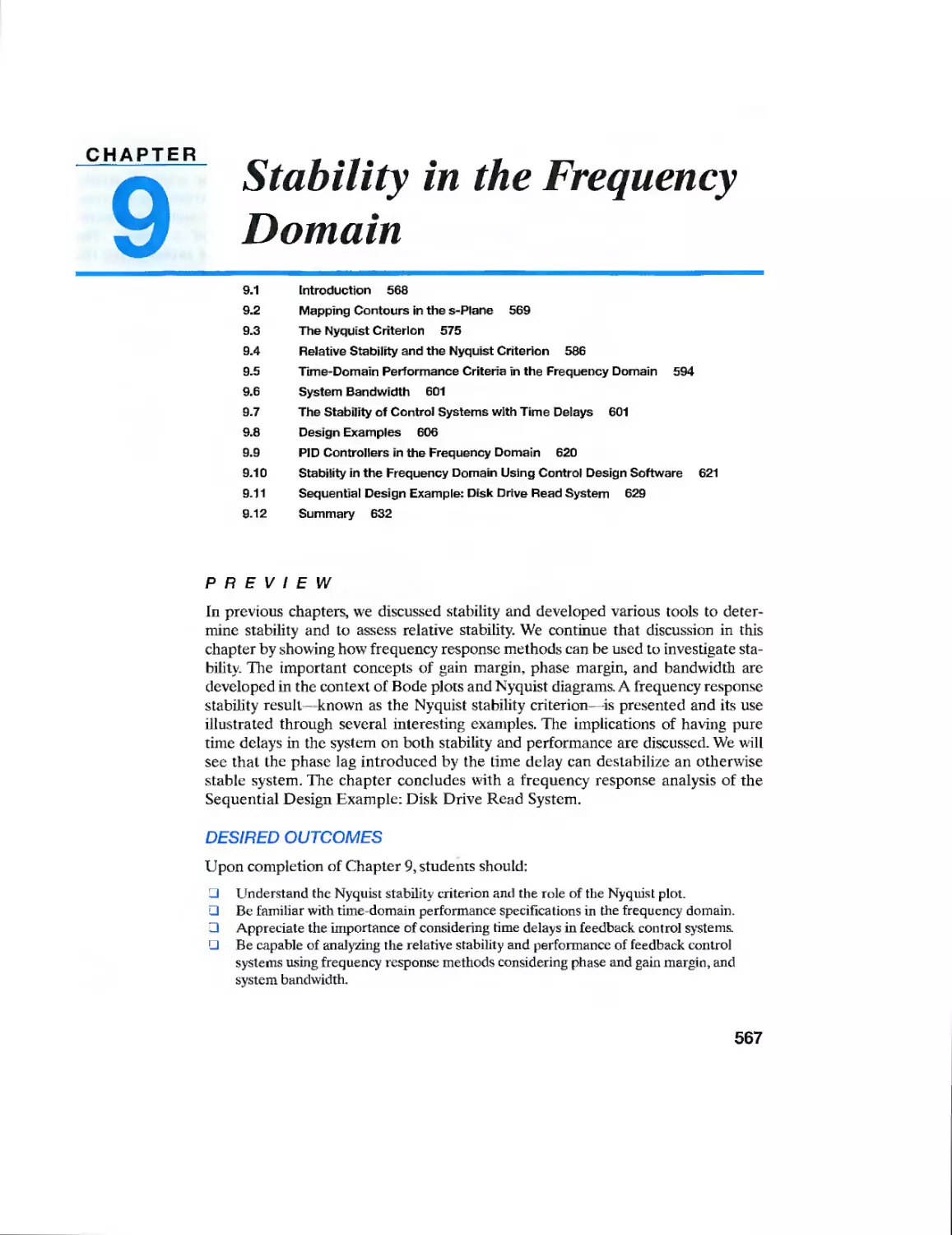 9 Stability in the Frequency Domain