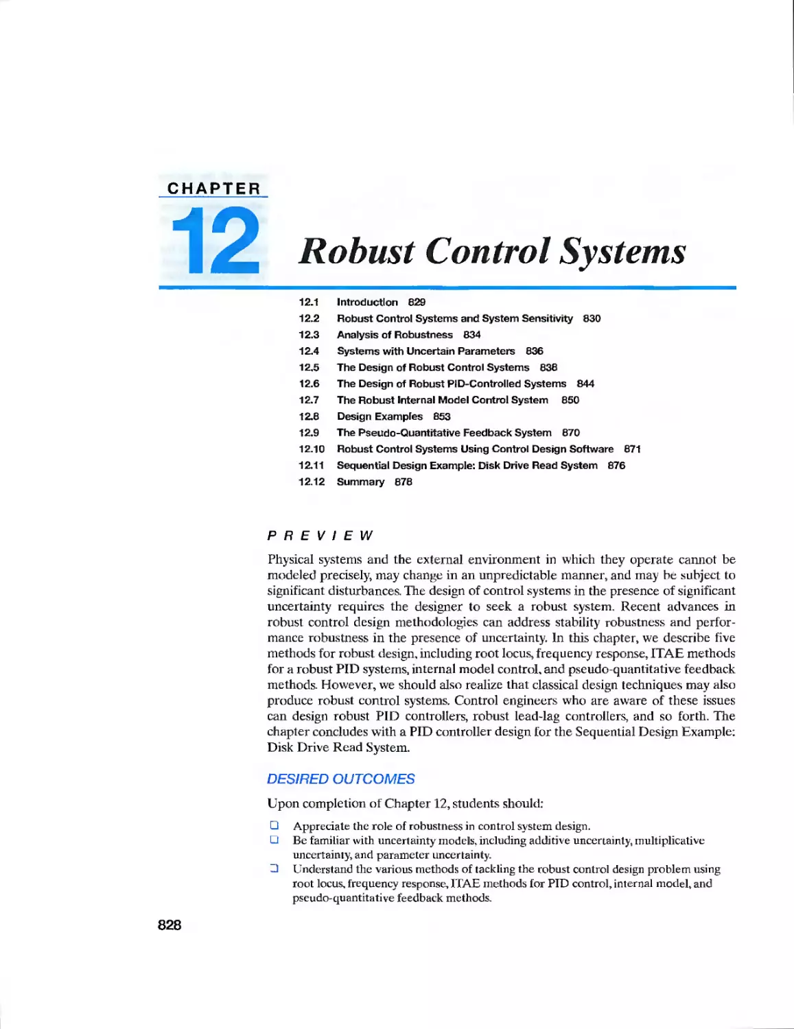 12 Robust Control Systems