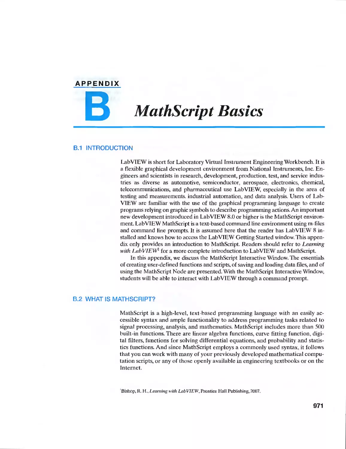 MathScript Basics