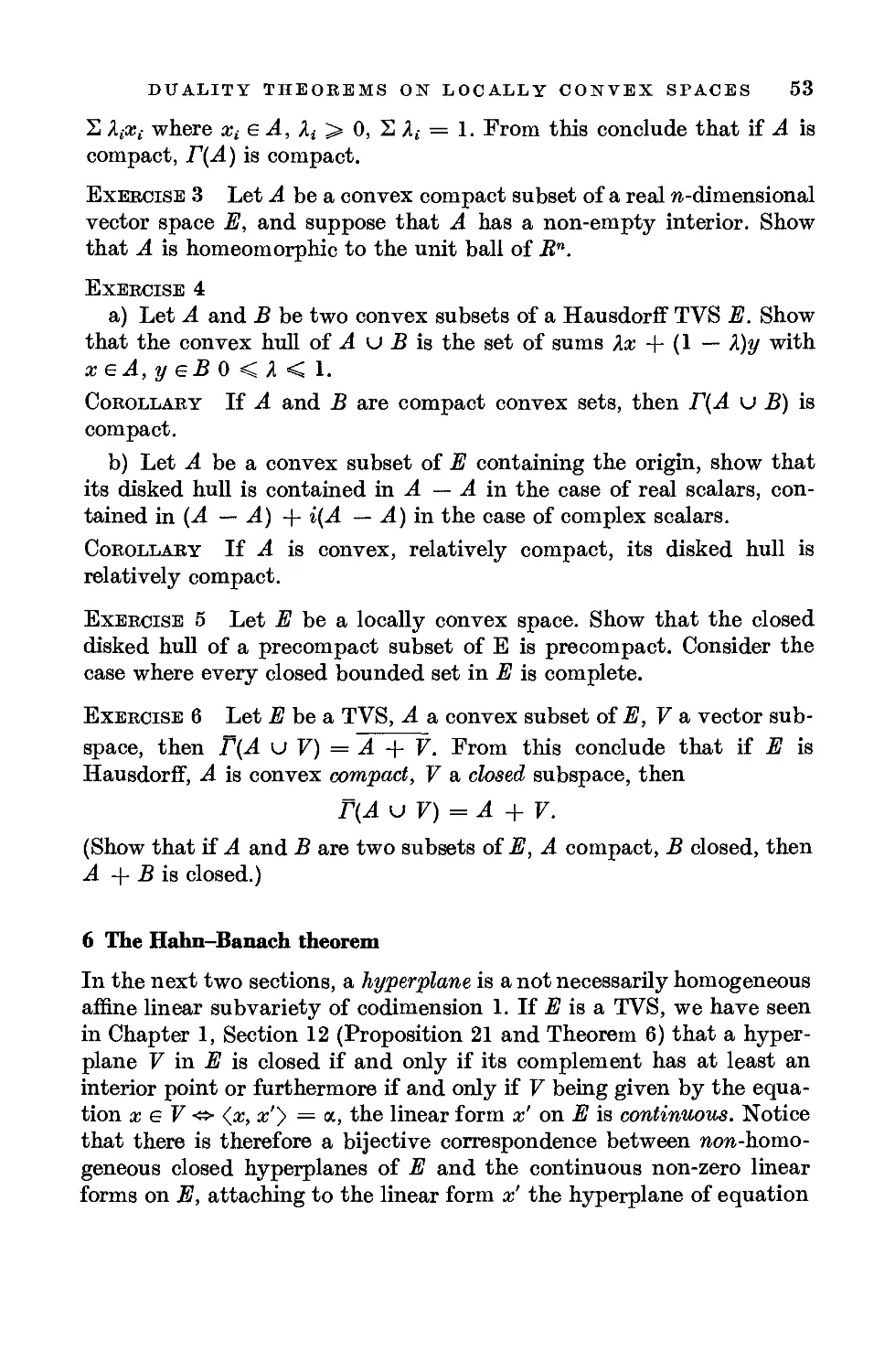 6. The Hahn-Banach theorem